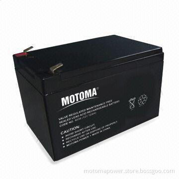 Sealed Lead Acid Battery with 12V/12Ah, Low Self-discharge, for Solar and Wind Energy System